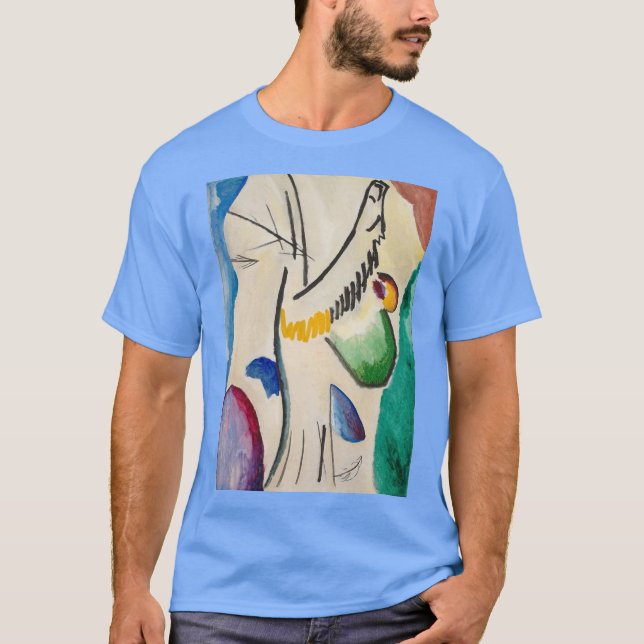 Wassily Kandinsky Abstrakt Artwork T Shirt (Framsida)