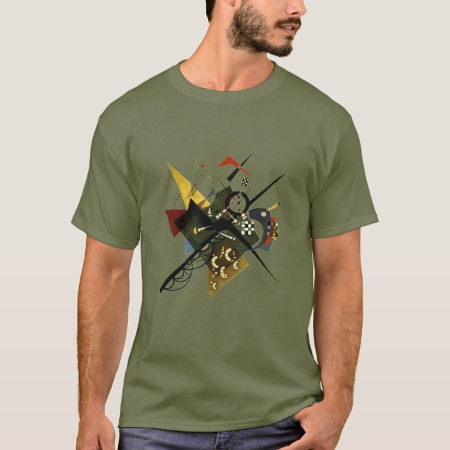 Wassily Kandinsky - Abstrakt Expressionist Art T Shirt (Framsida)