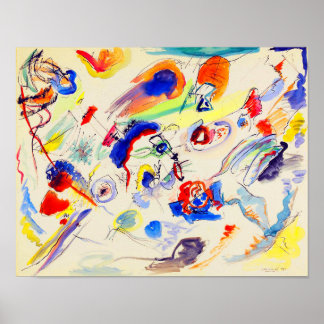 Wassily Kandinsky Akvarell Abstrakt Affisch