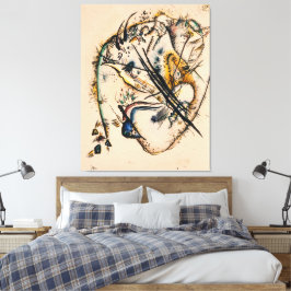 Wassily Kandinsky - Akvarell med sju slag Canvastryck