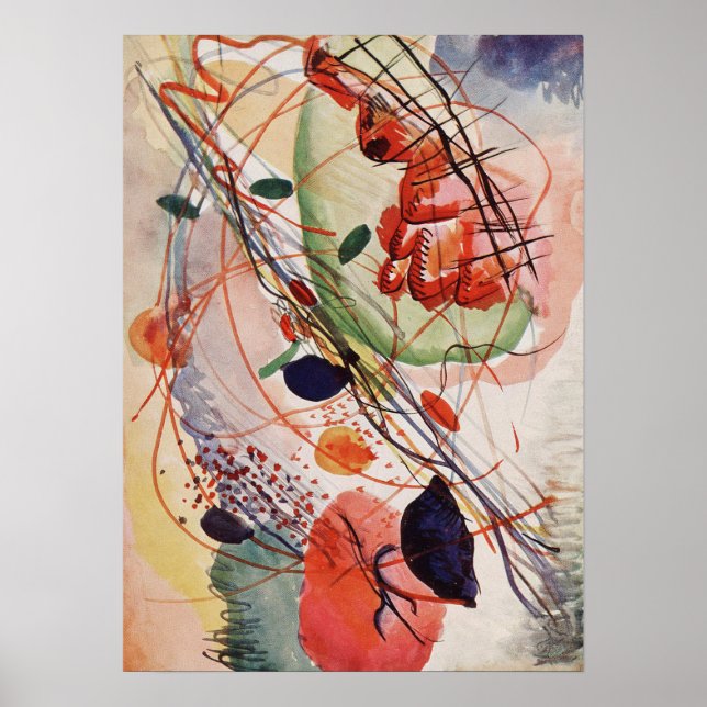 Wassily Kandinsky | Aquarell Print - (1866-1944) Poster (Framsidan)