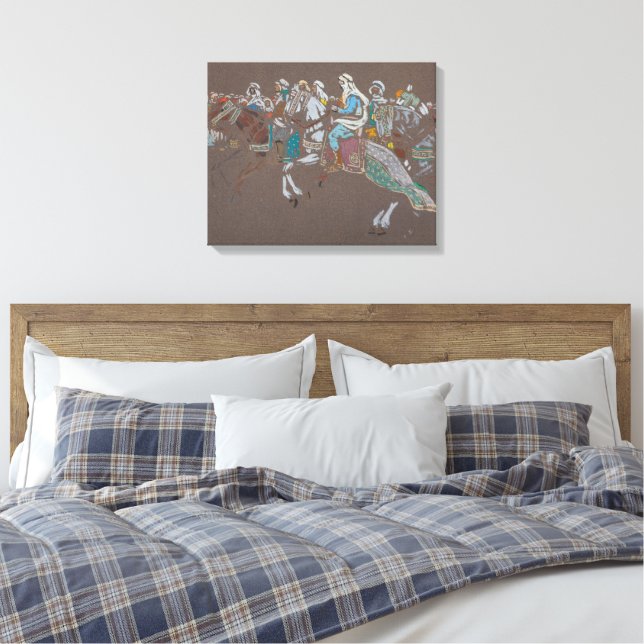 Wassily Kandinsky - Arabiskt kavalleri  Canvastryck (Insitu (sovrum))