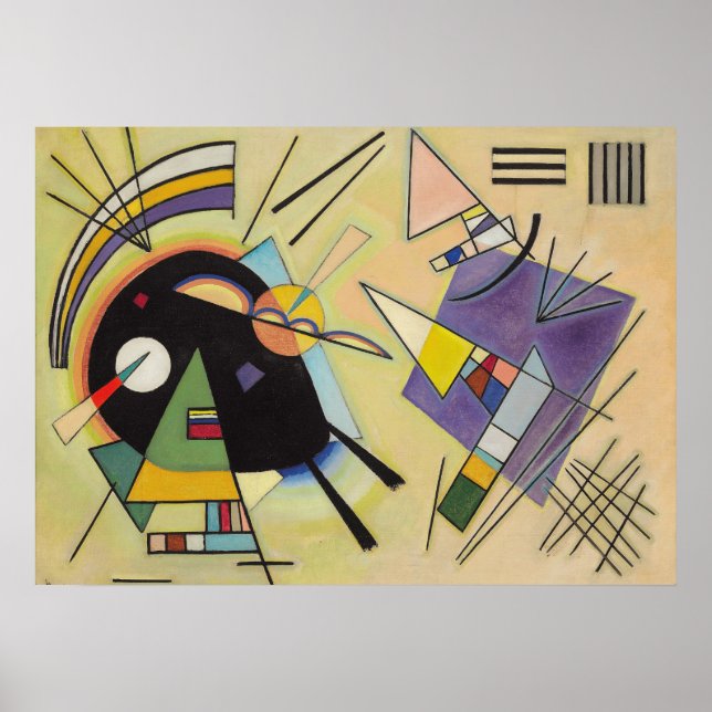 WASSILY KANDINSKY - Black and violet Poster (Framsidan)
