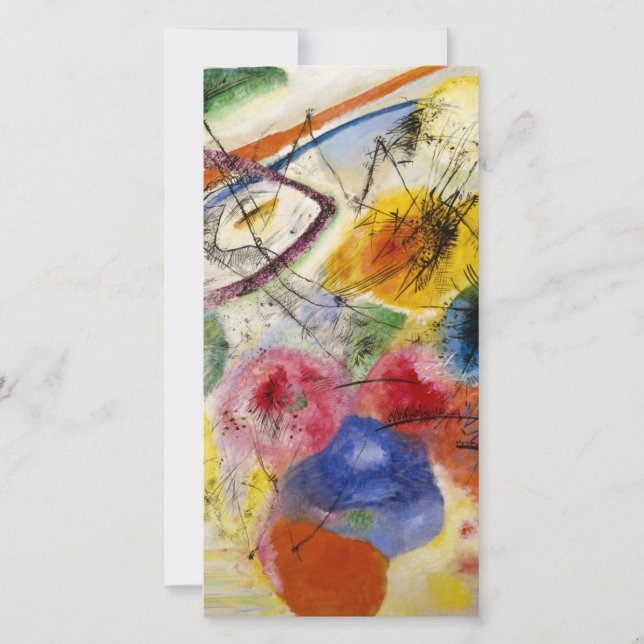 Wassily Kandinsky - Black Linjer Julkort (Framsida)