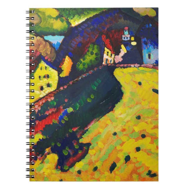 Wassily Kandinsky. Bostäder i Murnau. Uttryck Anteckningsbok (Framsidan)