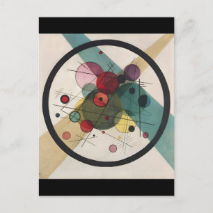 Wassily Kandinsky Circles i en cirkel Vykort
