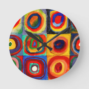 Wassily Kandinsky circles Rund Klocka