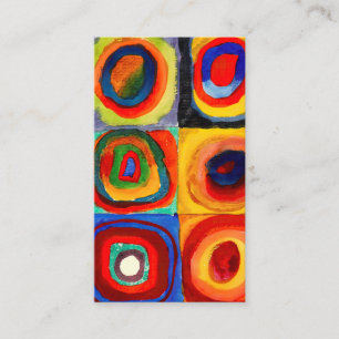 Wassily Kandinsky circles Visitkort