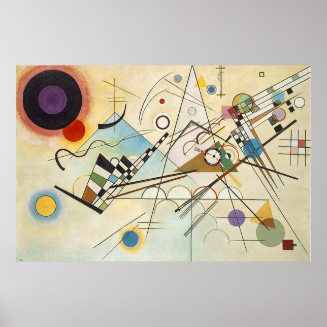 Wassily Kandinsky-Composition IV 1911-Abstrakt Poster (Framsidan)