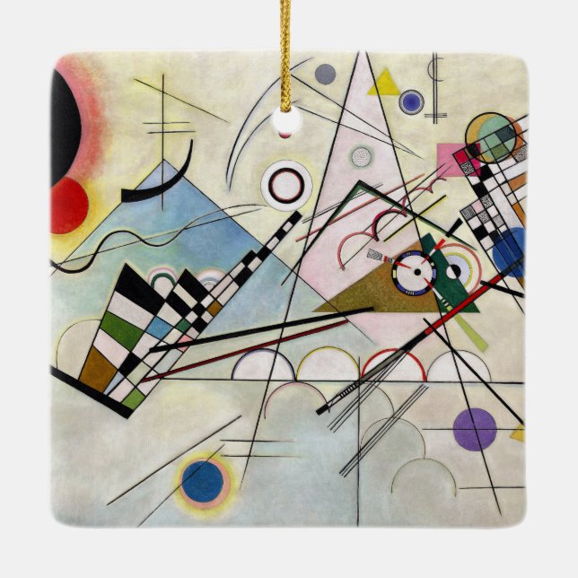 WASSILY KANDINSKY - Composition VIII 1923 Julgransprydnad Keramik (Baksida)