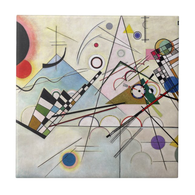 WASSILY KANDINSKY - Composition VIII 1923 Kakelplatta (Framsidan)