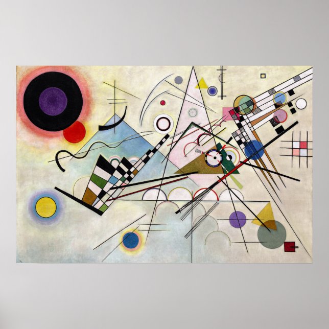 WASSILY KANDINSKY - Composition VIII 1923 Poster (Framsidan)