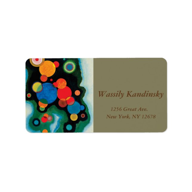 Wassily Kandinsky Deepzed Impulse Adressetikett (Framsidan)
