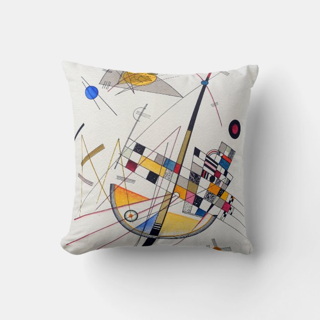 Wassily Kandinsky delikat spänning Kudde (Framsida)