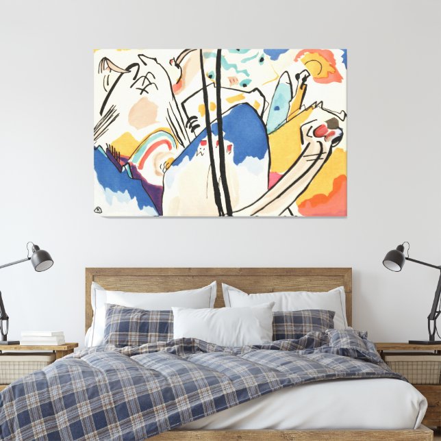 Wassily Kandinsky - Den Blå Ryttaren Canvastryck (Insitu (sovrum))