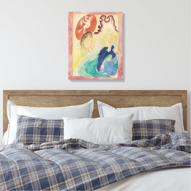 Wassily Kandinsky - Design för omslaget till al Canvastryck (Insitu (sovrum))
