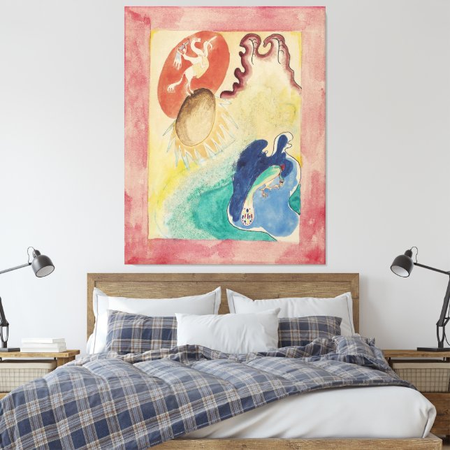 Wassily Kandinsky - Design for the cover of the al Canvastryck (Insitu (sovrum))