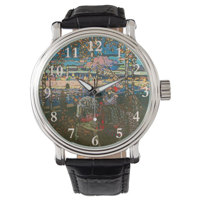 Wassily Kandinsky Det ridande paret Rysk konst Armbandsur (Framsida)