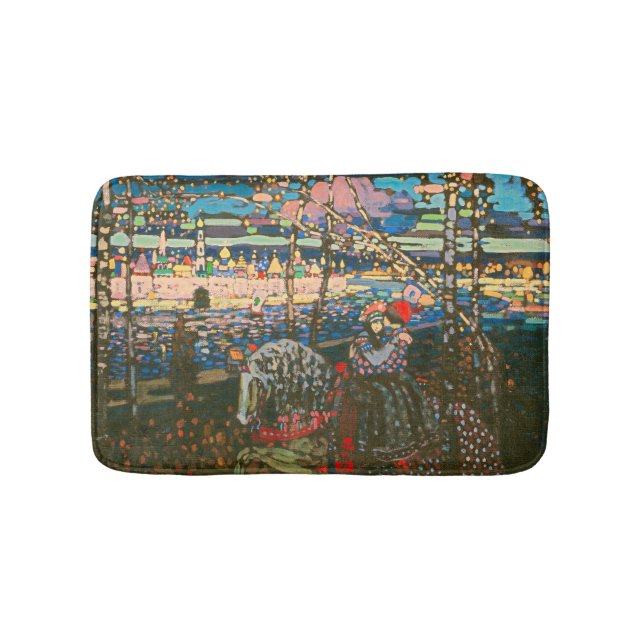 Wassily Kandinsky Det ridande paret Rysk konst Badrumsmatta (Framsidan)