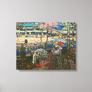 Wassily Kandinsky Det ridande paret Rysk konst Canvastryck