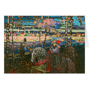 Wassily Kandinsky Det ridande paret Rysk konst Hälsningskort