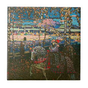 Wassily Kandinsky Det ridande paret Rysk konst Kakelplatta