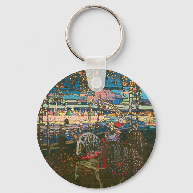 Wassily Kandinsky Det ridande paret Rysk konst Nyckelring (Framsida)