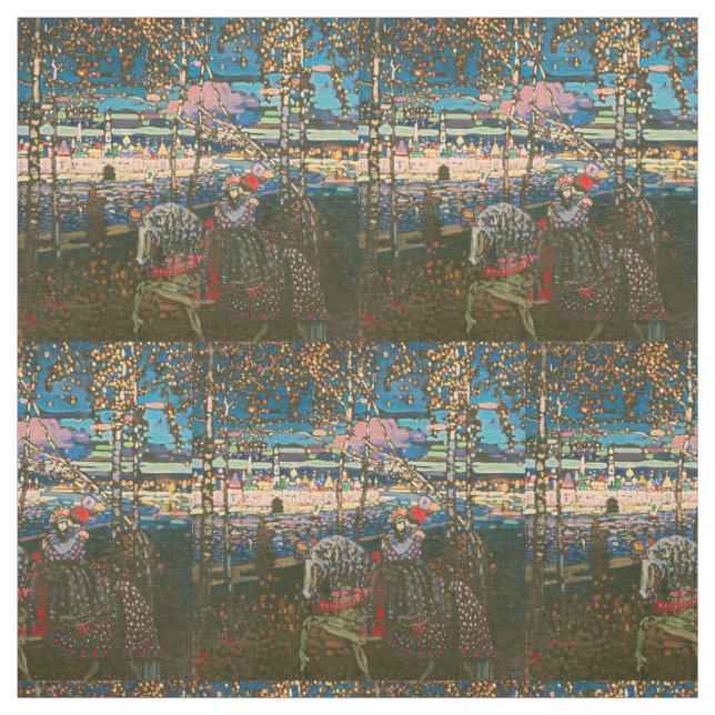 Wassily Kandinsky Det ridande paret Rysk konst Tyg (Provkarta)