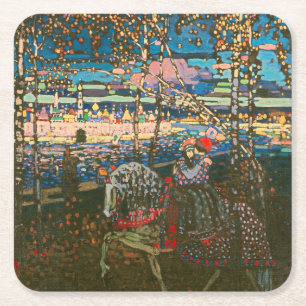 Wassily Kandinsky Det ridande paret Rysk konst Underlägg Papper Kvadrat