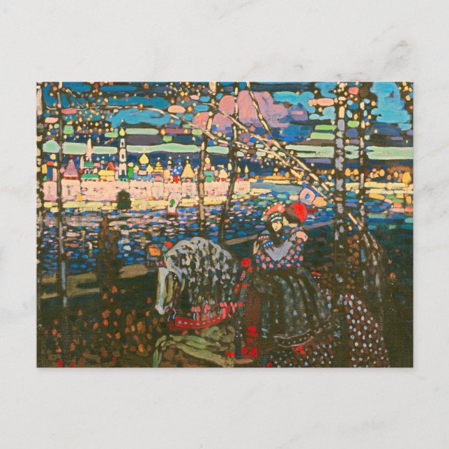 Wassily Kandinsky Det ridande paret Rysk konst Vykort (Framsida)