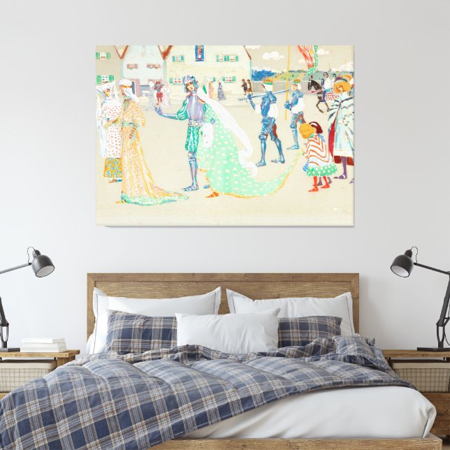 Wassily Kandinsky - Det unga paret  Canvastryck (Insitu (sovrum))