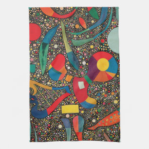 Wassily Kandinsky färglös Ensemble Kökshandduk