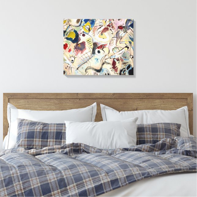 Wassily Kandinsky - Flera cirklar (1926) Canvastryck (Insitu (sovrum))