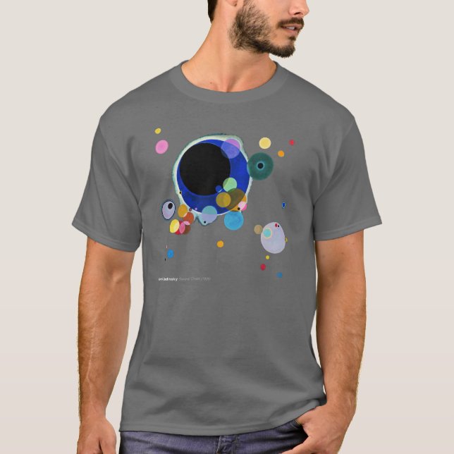 Wassily Kandinsky, flera cirklar Tee (Framsida)