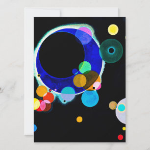 Wassily Kandinsky - flera kretsar Julkort