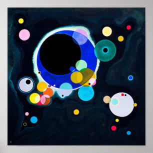 Wassily Kandinsky: Flera kretsar Poster