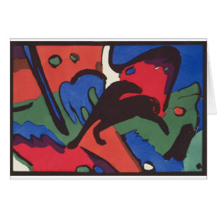 Wassily Kandinsky Franz Marc Blue Rider Painting Hälsningskort