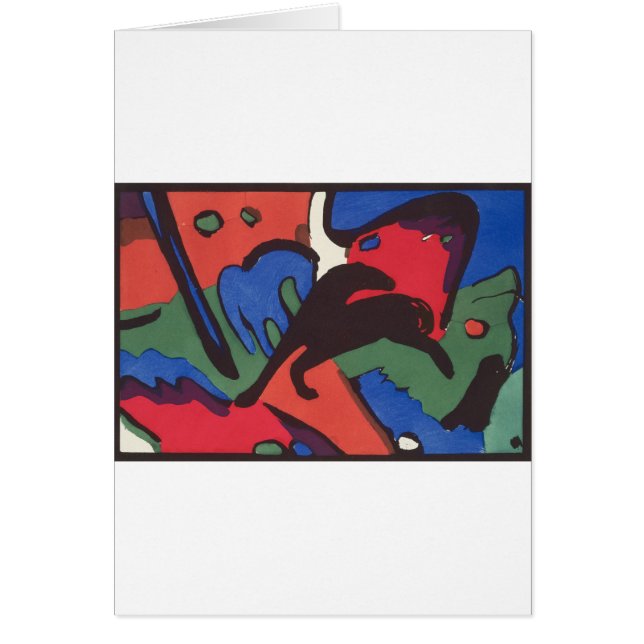 Wassily Kandinsky Franz Marc Blue Rider Painting Hälsningskort (Framsidan)