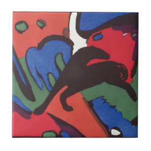 Wassily Kandinsky Franz Marc Blue Rider Painting Kakelplatta