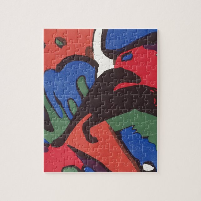 Wassily Kandinsky Franz Marc Blue Rider Painting Pussel (Vertikal)