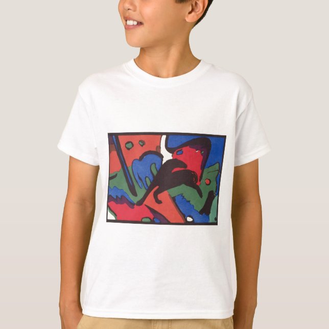 Wassily Kandinsky Franz Marc Blue Rider Painting T Shirt (Framsida)