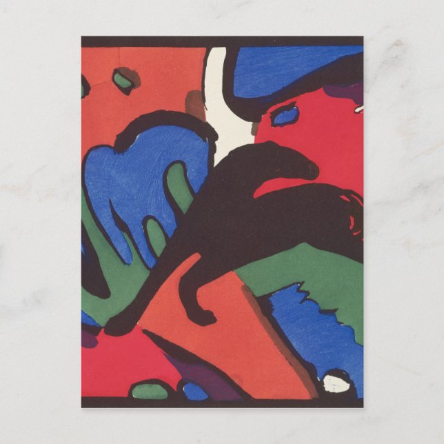 Wassily Kandinsky Franz Marc Blue Rider Painting Vykort (Framsida)