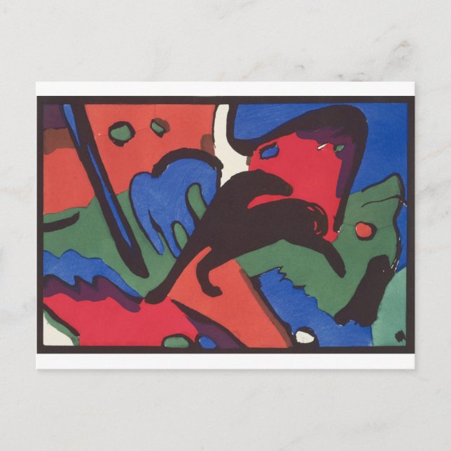 Wassily Kandinsky Franz Marc Blue Rider Painting Vykort (Framsida)