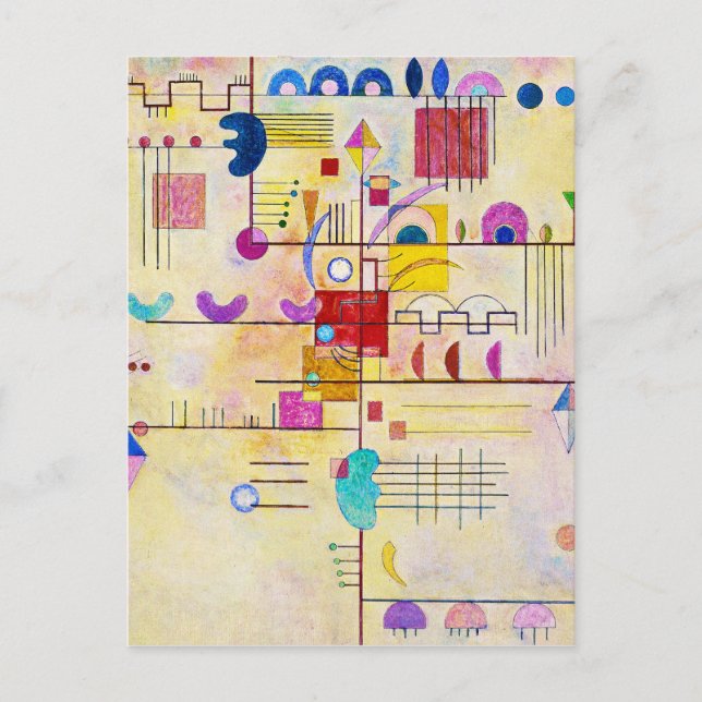 Wassily Kandinsky - graciös Ascent Vykort (Framsida)