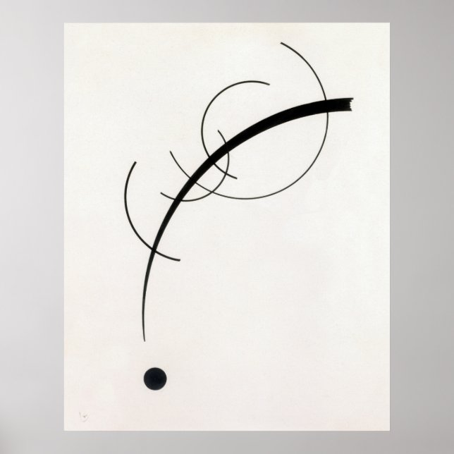Wassily Kandinsky | Gratis kurva till punkten - 19 Poster (Framsidan)