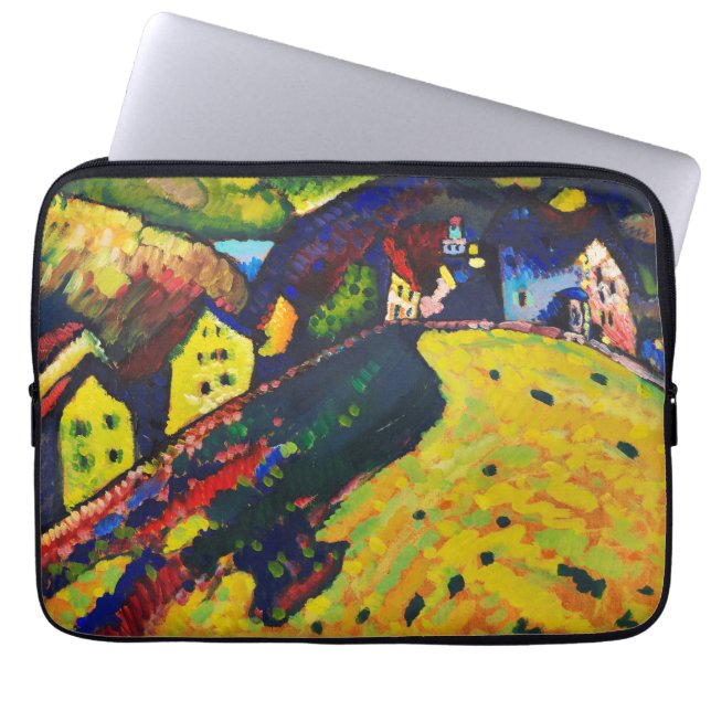 Wassily Kandinsky Houses i Murnau. Uttryck Laptop Fodral (Framsidan)