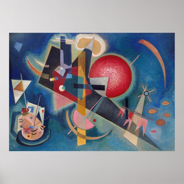 WASSILY KANDINSKY - I blått Poster (Framsidan)