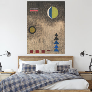 Wassily Kandinsky - I löst svart Canvastryck