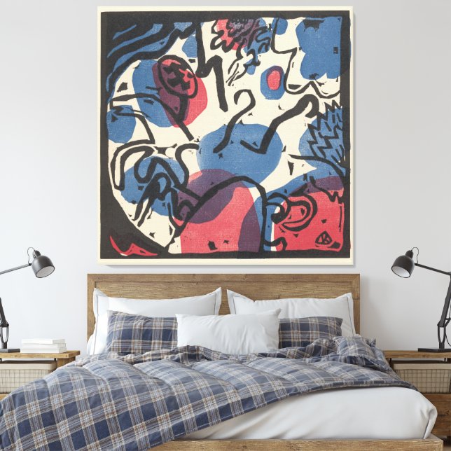 Wassily Kandinsky - Klänge Canvastryck (Insitu (sovrum))