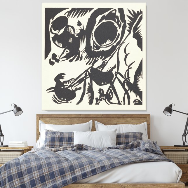 Wassily Kandinsky - Klänge Pl.08 (1913) Canvastryck (Insitu (sovrum))